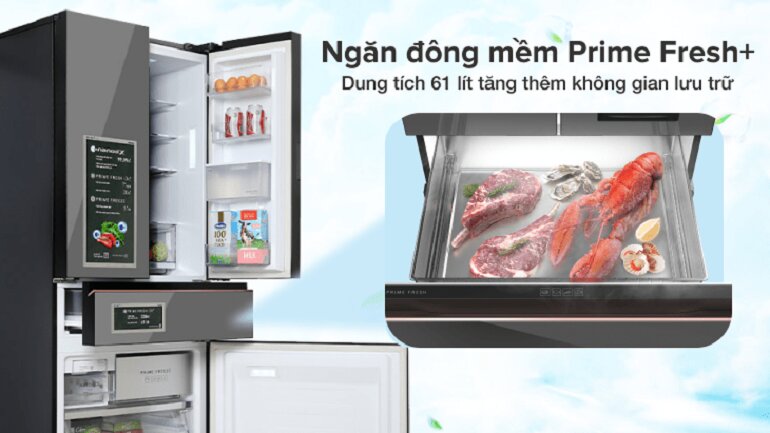 Ngăn đông mềm trên tủ lạnh Panasonic YW590YMMV