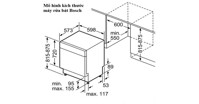 Kích thước máy rửa bát Bosch tiêu chuẩn như thế nào?