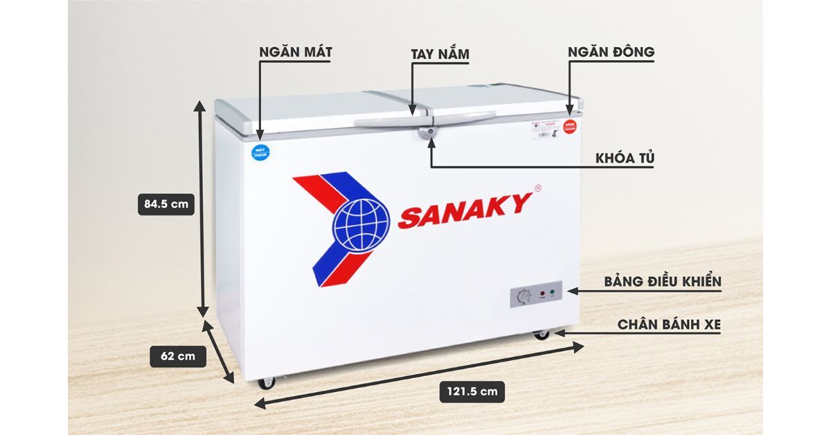Kinh nghiệm mua tủ đông mát Sanaky thanh lý chất lượng giá tốt