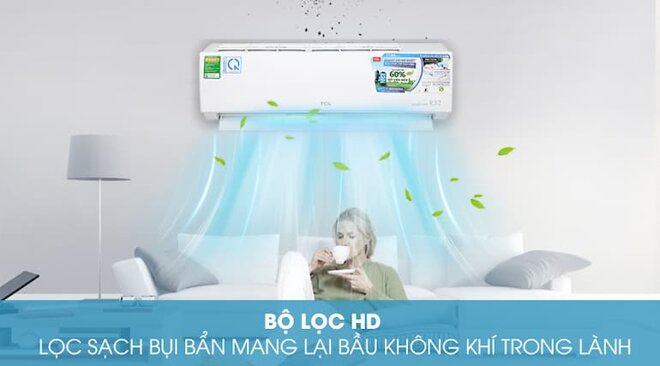 Khả năng lọc không khí trên máy lạnh inverter TCL TAC-10CSD/XA66