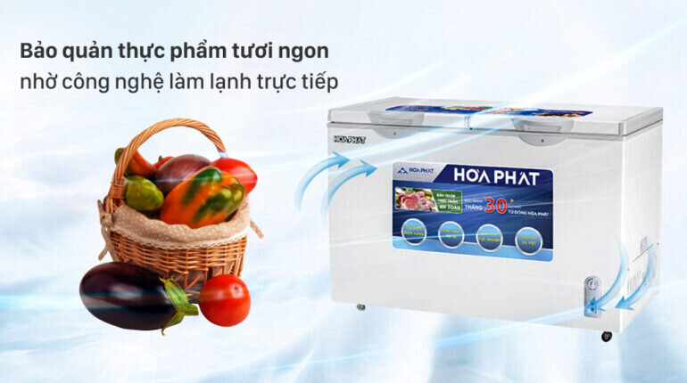 Về công nghệ, tính năng trang bị trên tủ đông Hòa Phát