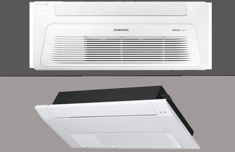 Máy lạnh âm trần 1 hướng thổi Samsung và LG có những đặc điểm riêng về thiết kế và kiểu dáng