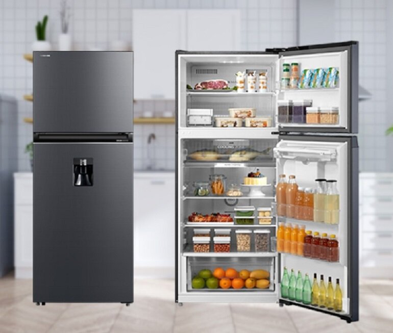 Cách sử dụng tủ lạnh Toshiba lấy nước ngoài tiện lợi 2021 | websosanh.vn