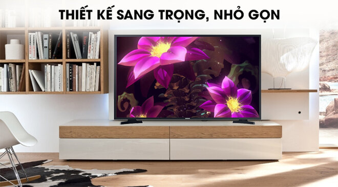 Thiết kế tối giản, sang trọng - Tivi UA43T6000 phù hợp với mọi không gian trưng bày 