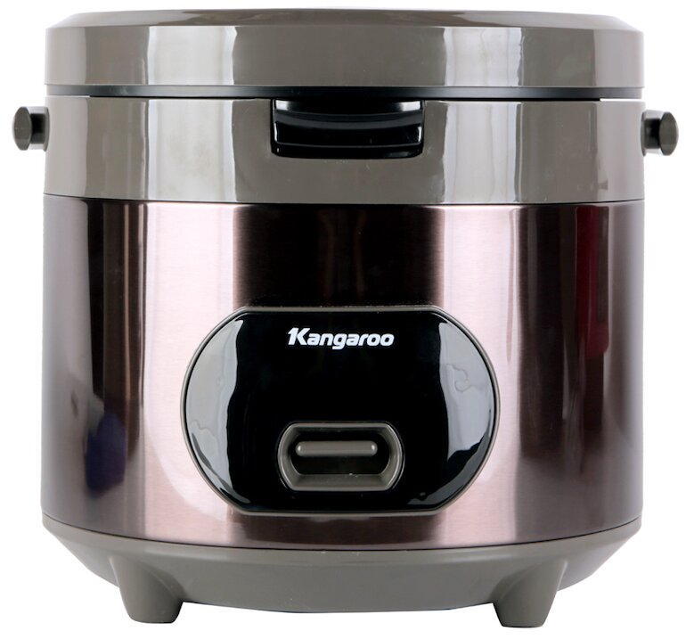 Nồi cơm điện 3D Kangaroo KG18R2 có thiết kế thanh lịch, kết cấu vững chắc nên tiện cho việc bày trí ở trên bàn ăn, kệ bếp.