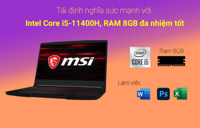 Laptop MSI GF63 Thin 11SC 664VN