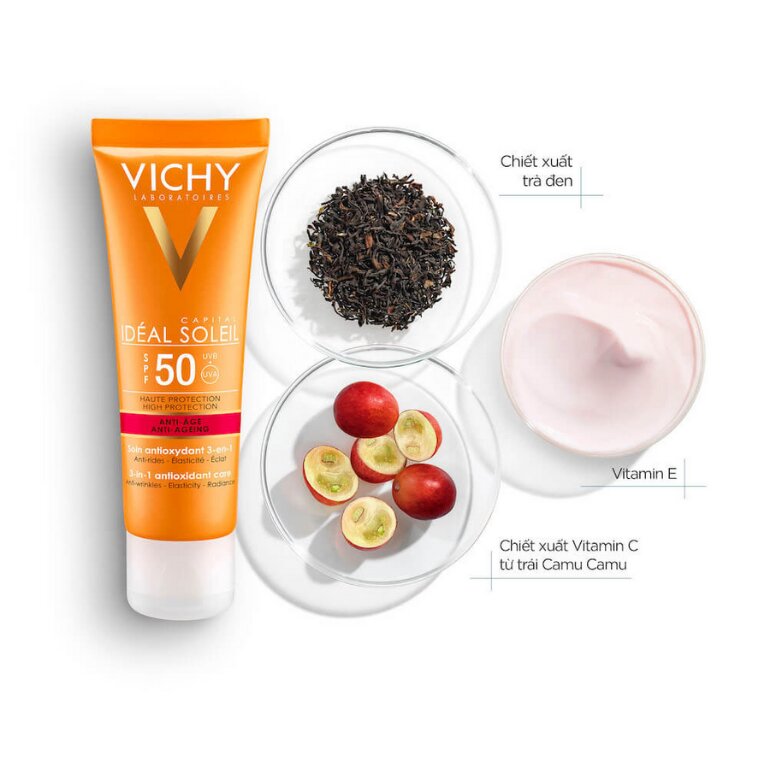 Kem chống nắng Vichy Ideal Soleil SPF 50 Mattifying Face Fluid Dry Touch