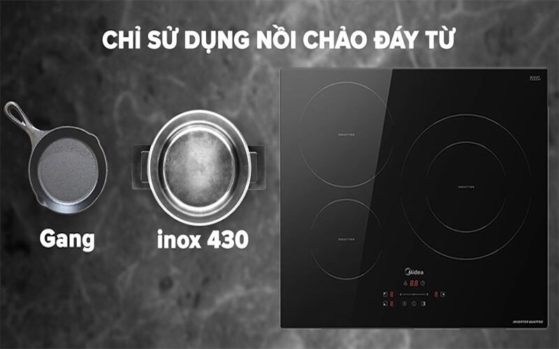 Midea MC-IT7423 sử dụng chất liệu cao cấp, độ bền cao