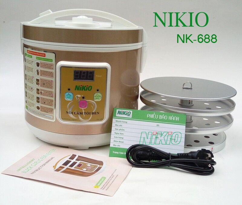 Làm tỏi đen tại nhà đơn giản thành công tới 99,99% với máy làm tỏi đen Nikio NK-688