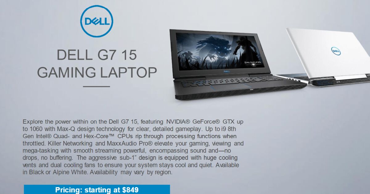 Laptop Dell G7 và G3 trình làng: Sức mạnh vượt trội - chơi game cực đã