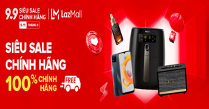 Lazada 9.9 siêu sale chính hãng - Đại tiệc thương hiệu giảm 50%