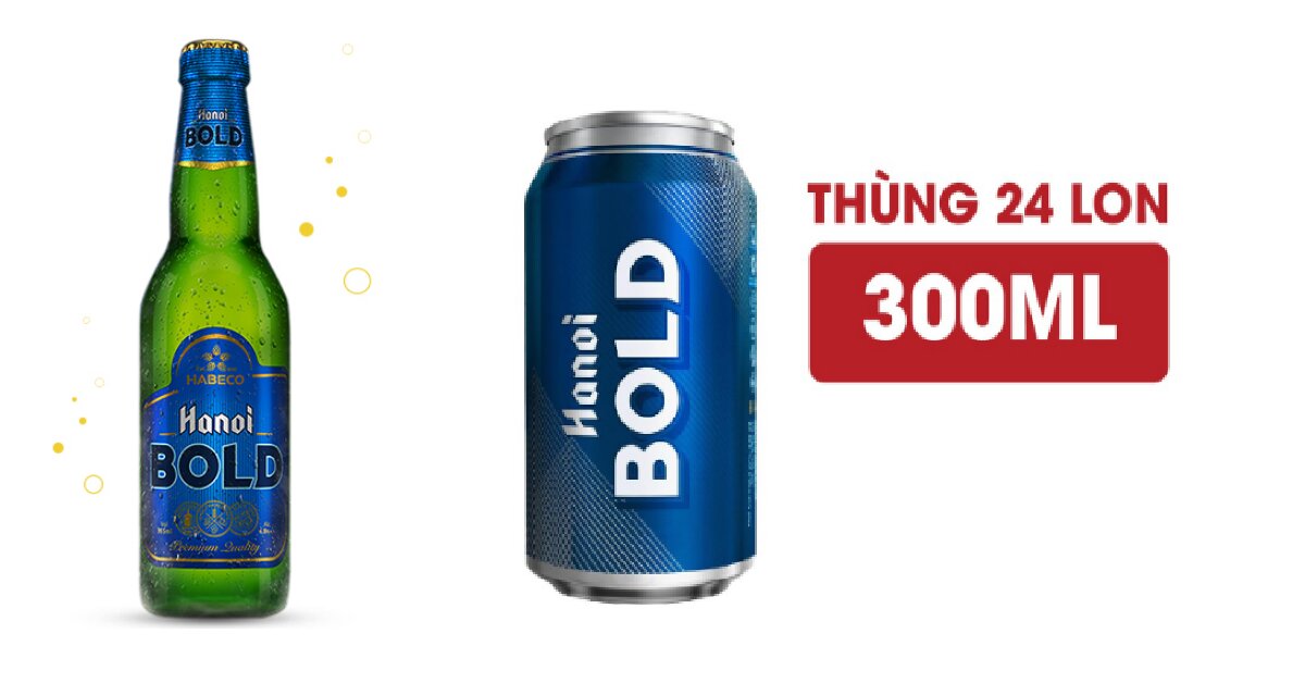 Giá bia Hanoi Bold bao nhiêu tiền?
