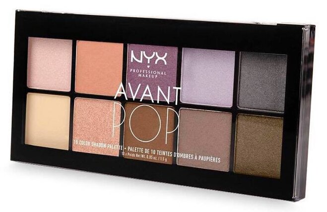 Các tông màu nổi của phấn mắt NYX Avant POP Shadow Palette sẽ giúp tạo cảm giác răng trắng sáng và nụ cười rạng rỡ hơn