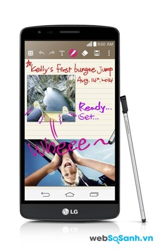 LG G3 Stylus điện thoại tầm trung với bút cảm ứng của LG