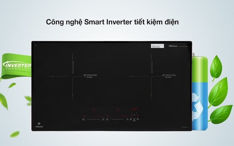 Bếp từ đôi Pramie PRTH-2022 thiết kế sang trọng, tính năng tiên tiến và an toàn