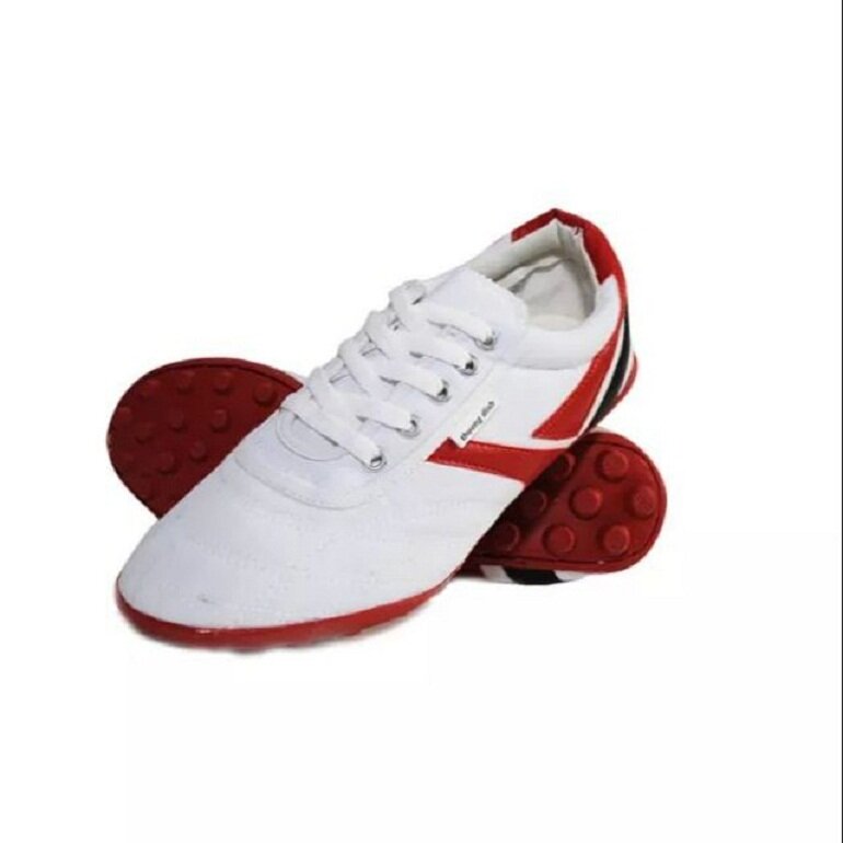 Giày đá bóng Thượng Đình màu trắng pha đỏ