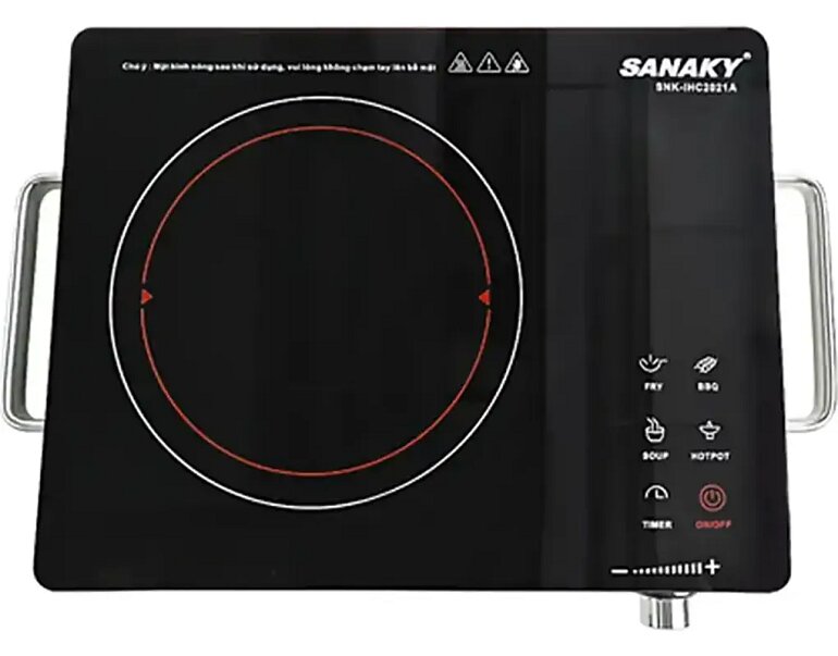 Bếp hồng ngoại 1 vùng nấu Sanaky SNK-IHC2021A có mức giá khá rẻ