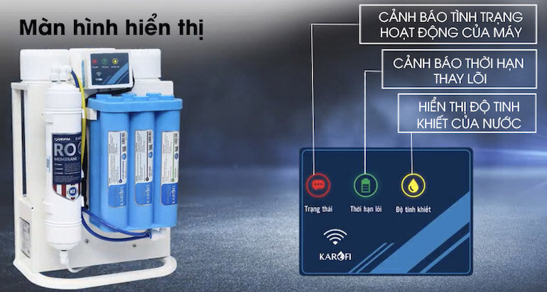 Máy lọc nước âm tủ bếp Karofi KAQ - U95
