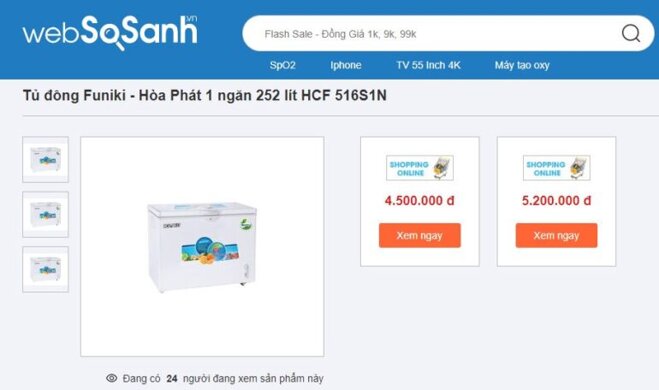 Tủ đông Hòa Phát HCF 516S1N