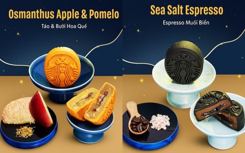 Bánh Trung thu Starbucks 2025 trọn vẹn mùa trăng, đậm vị yêu thương