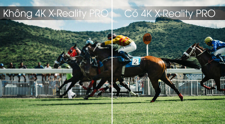 Chất lượng đầu ra đạt chuẩn 4k nhờ công nghệ 4k X – Reality Pro