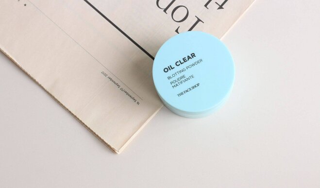 Oil Clear Blotting Powder - phấn phủ The Face Shop