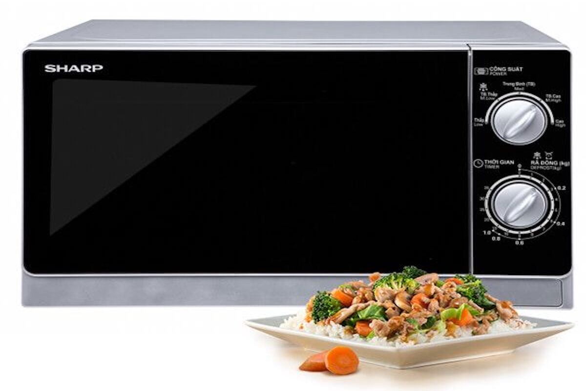 Lò vi sóng Sharp R-205VN-S giải pháp nấu ăn nhanh gọn dành cho người bận rộn
