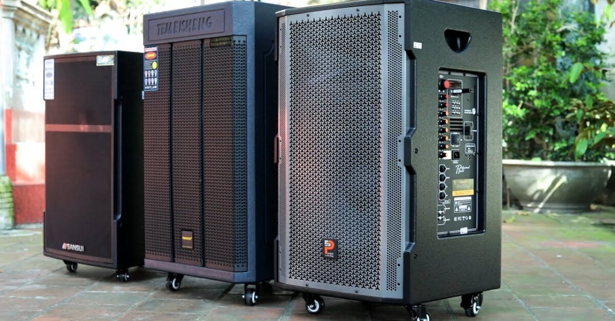 Loa kéo Prosing W15 Super: Karaoke di động bass 4 tấc