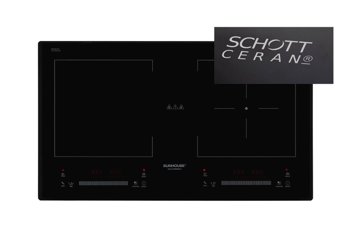 Loạt bếp từ đôi Sunhouse dùng kính Schott Ceran cao cấp, giá chỉ từ 4 triệu đồng
