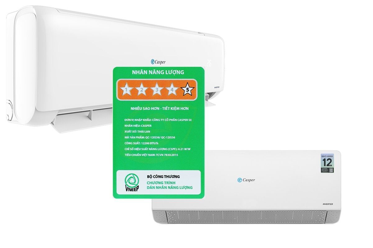 Loạt điều hòa Casper 12000 BTU inverter tiết kiệm điện giảm giá sâu, chỉ từ 4 triệu đồng