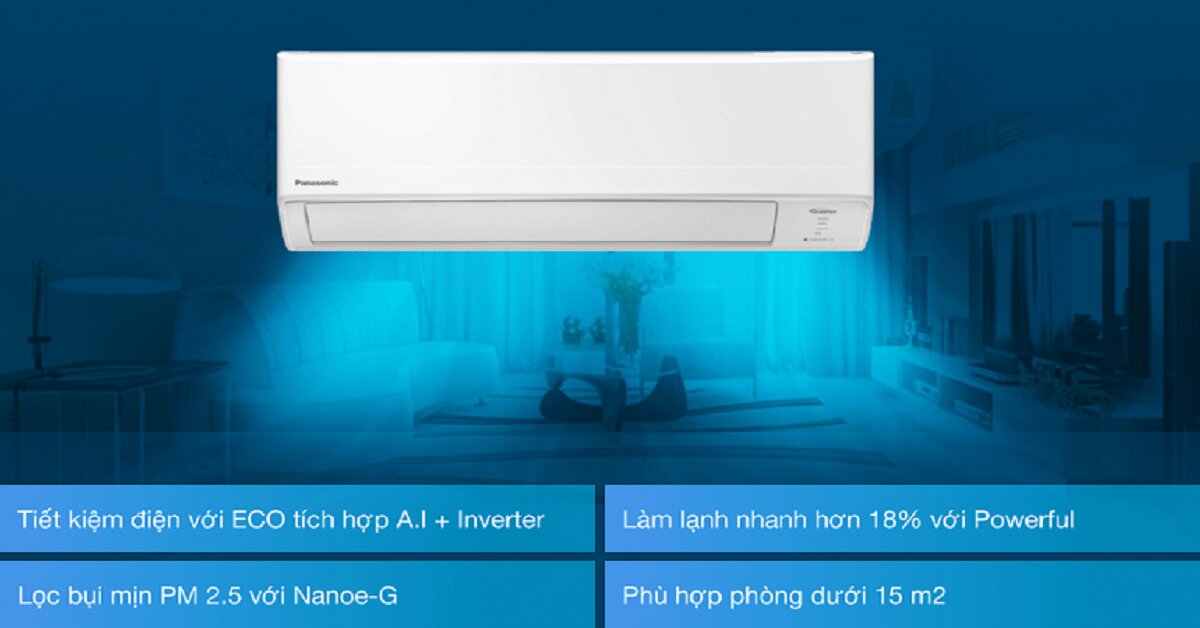 Loạt điều hòa Panasonic 9000btu 1 chiều đang giảm giá mạnh: Cơ hội sắm máy lạnh tốt giá rẻ năm 2022!