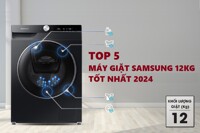 Loạt máy giặt Samsung cửa ngang 12kg đáng mua năm 2024