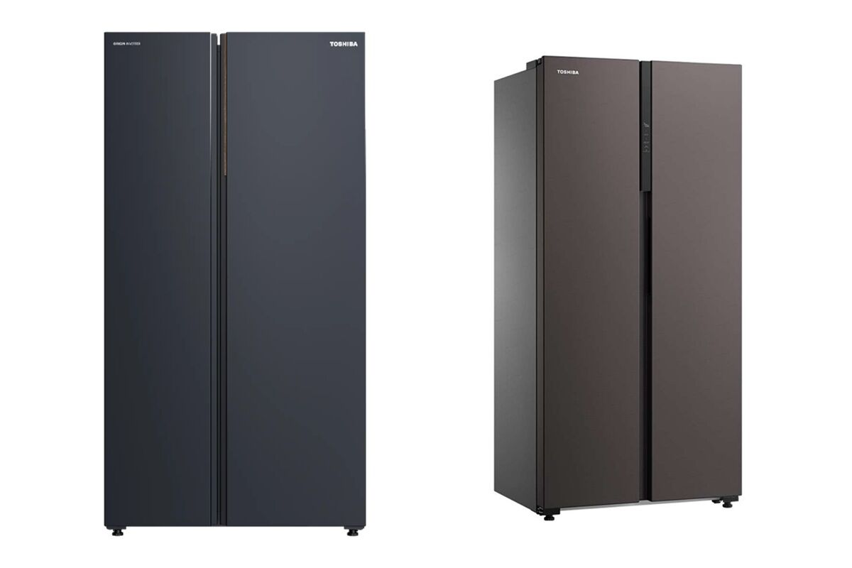 Loạt tủ lạnh Toshiba side by side đang hạ giá sâu, chất Nhật bền bỉ, tiết kiệm điện