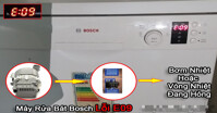 Lỗi E09 máy rửa bát Bosch là lỗi gì? Cách khắc phục như thế nào?