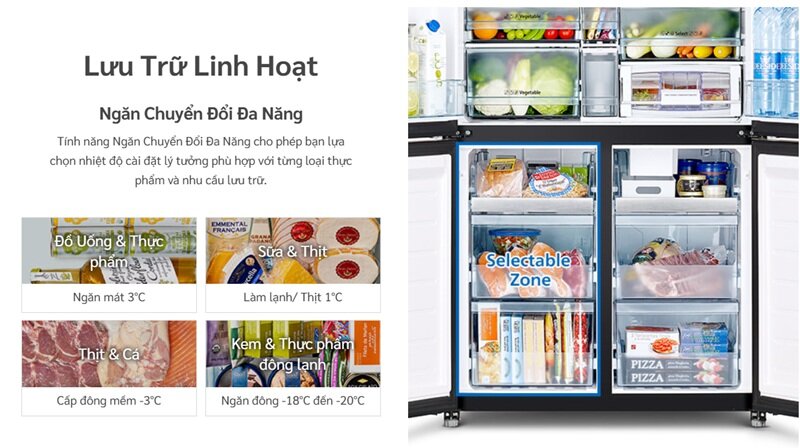 Tủ lạnh Hitachi R-WB700VGV4 GBK gây 