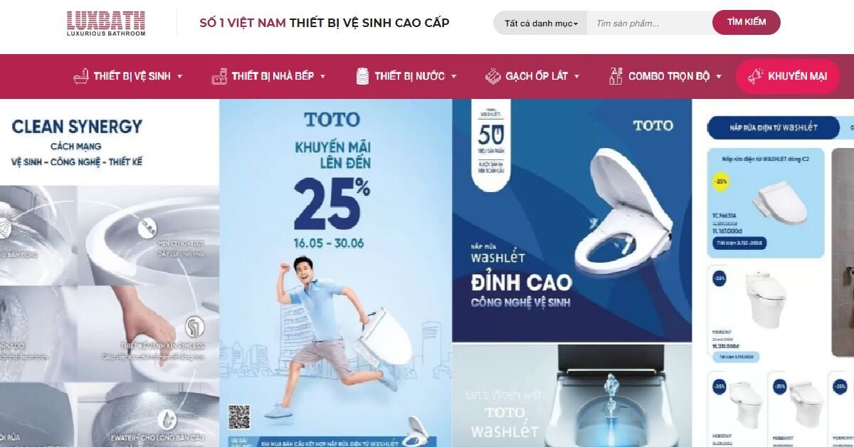 Luxbath – Nhà phân phối Thiết Bị Vệ Sinh Cao Cấp hàng đầu Việt Nam