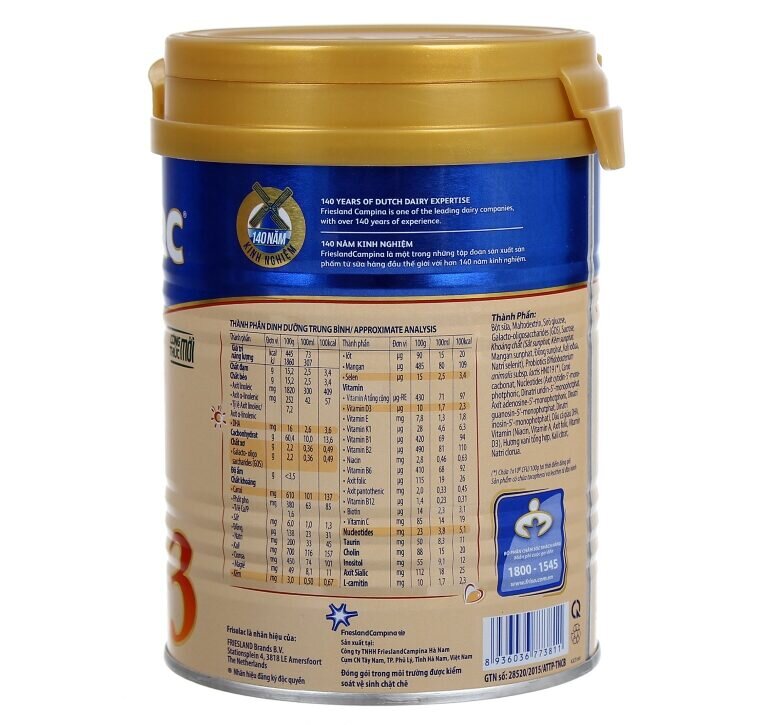 Sữa Frisolac Gold 3 900g