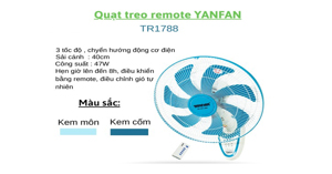 Lý do nên mua quạt treo tường Yanfan TR1788?