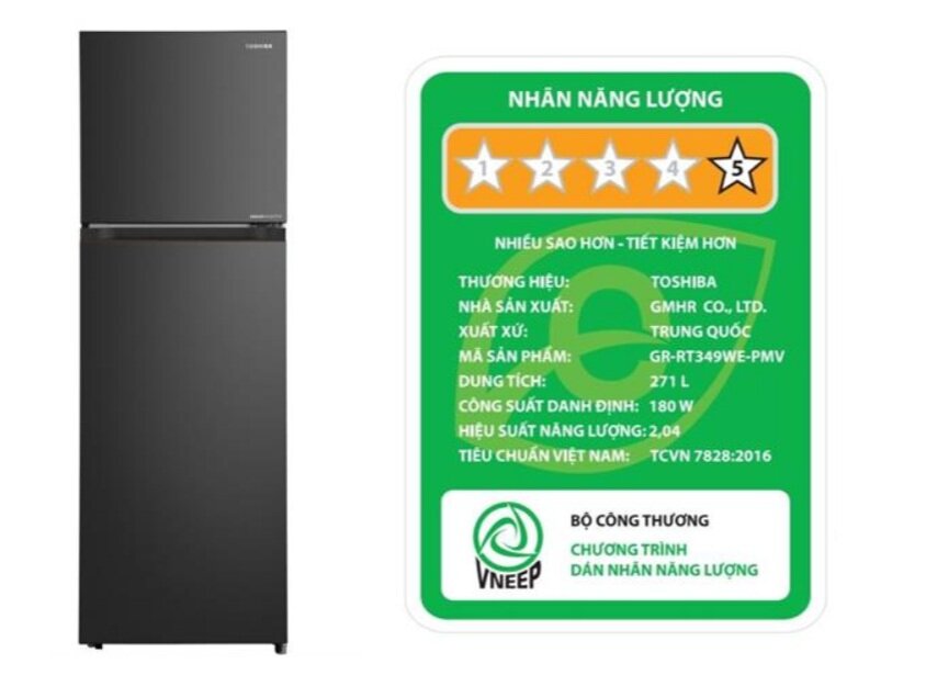 Tủ lạnh Toshiba GR-RT349WE-PMV(68) chỉ 6 triệu đồng, tích hợp ngăn cấp đông mềm cao cấp
