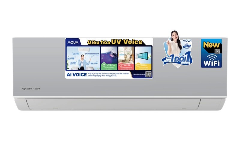 Điều hòa Aqua AQA-RUV10VS siêu thông minh với AI Voice, lại rất tiết kiệm điện