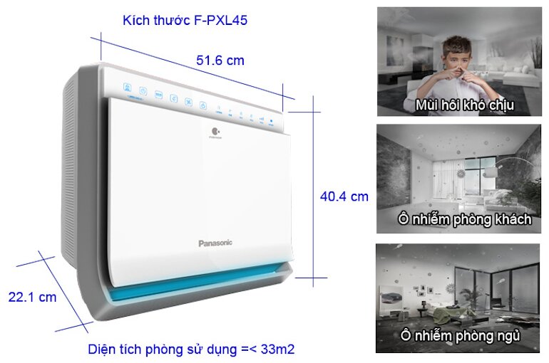 Panasonic F-PXL45A chức năng đa dạng và công nghệ hiện đại.