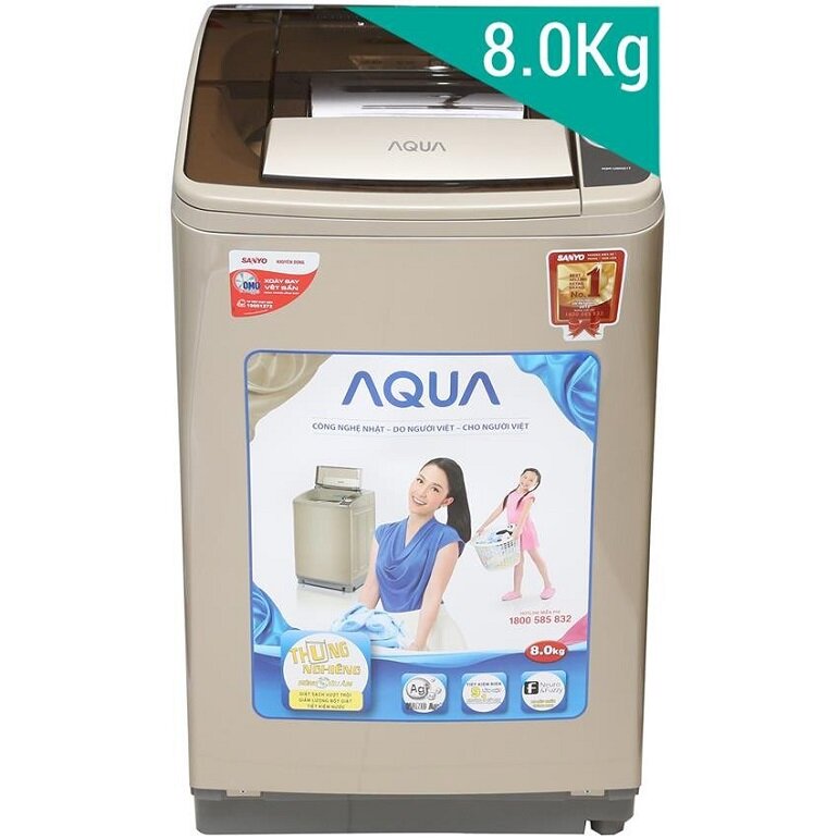 máy giặt Aqua 8 kg AQW-F800Z1T