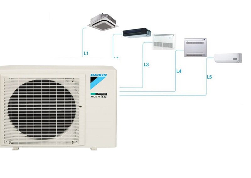 Điều hòa multi 1 nóng 5 lạnh Daikin 5MXM100RVMV - lựa chọn hoàn hảo cho nhà phố, biệt thự