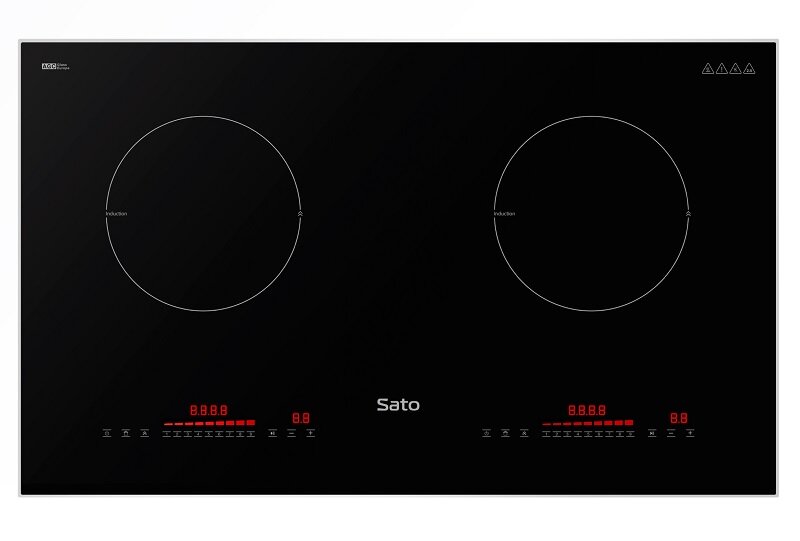 So sánh bếp từ âm 2 vùng nấu Bosch PPI82560MS và Sato SIH379 N2.2 (A)