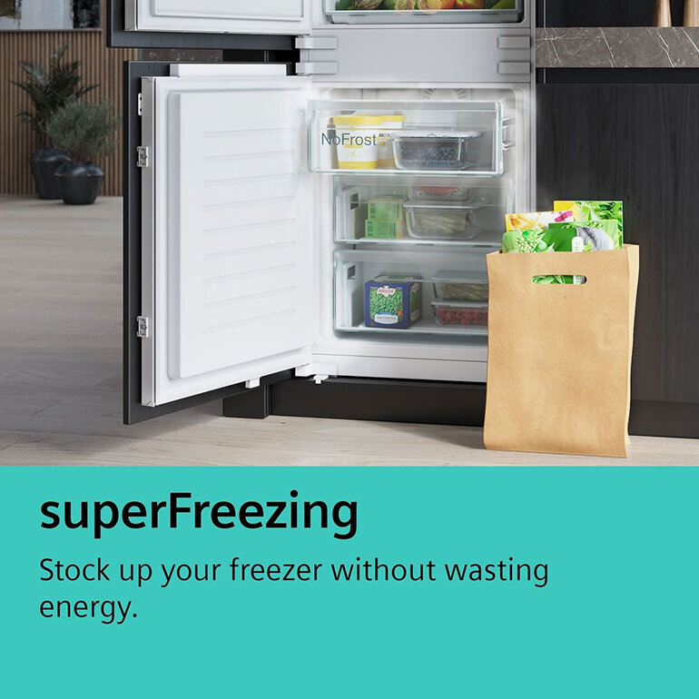 Tủ lạnh Siemens KF96RSBEA làm lạnh cực nhanh với chế độ Super Freezing 