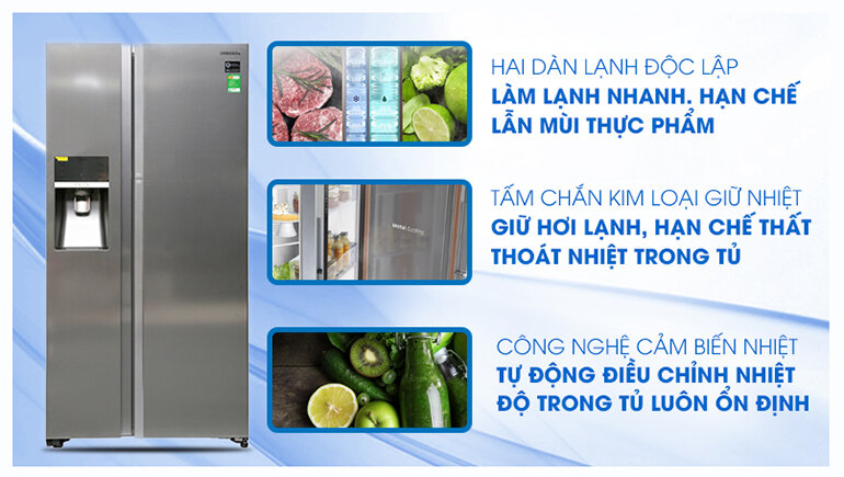 Tủ lạnh Samsung 2 cánh Inverter RH58K6687SL