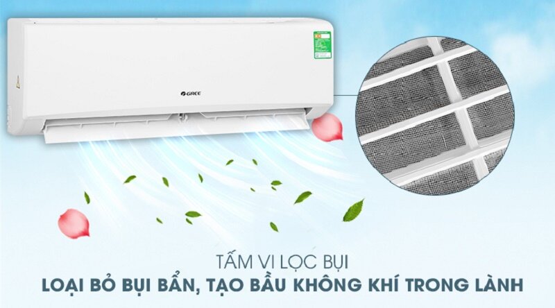 điều hòa Gree GWH09KB-K6N0C4 LỌC KHÔNG KHÍ