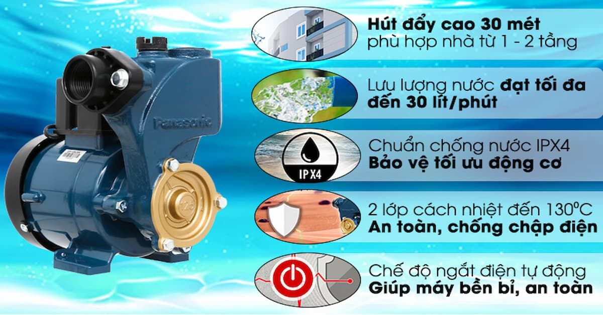 Máy bơm nước Panasonic GP-129JXK có nên mua không?