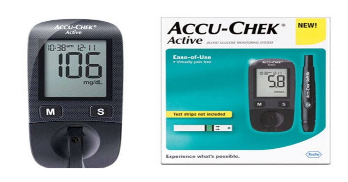 Máy đo đường huyết Accu Chek Active thế hệ 4 chính hãng