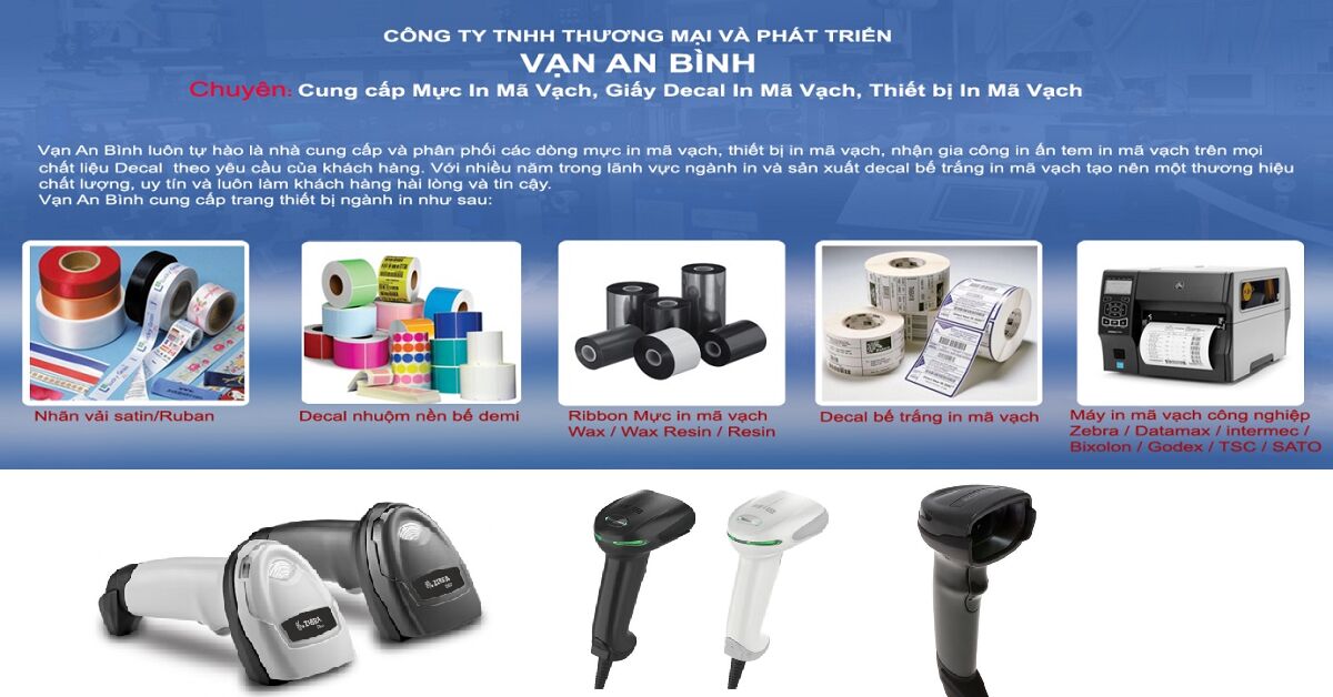 Máy đọc mã vạch Zebra và Honeywell - Sản phẩm bán chạy nhất tại Vạn An Bình